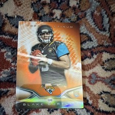 Topps 2014 Platinum Blake Bortles Rookie #116 Jacksonville Jaguars Football Card. rookie card picture