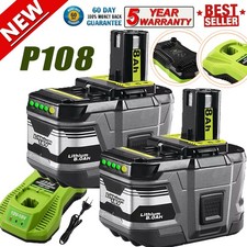 For RYOBI 18V Battery p108 One PLUS High Capacity Lithium Battery/Charger