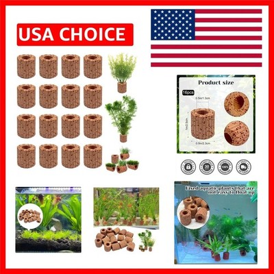 Porous Ceramic Aquatic Plant Rings - 16 Pcs for Better Growth and Decoration