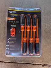 Klein Tools Insulated Screwdriver Set Plus Magnetizer, 7-Piece 85077INSR