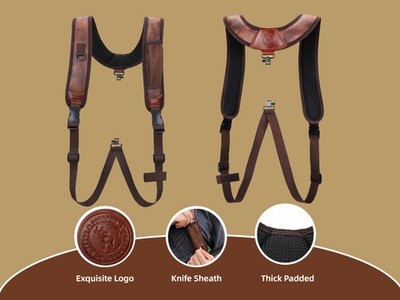 Tourbon Hunting Backpack Sling Soft Padded Rifle Shoulder Carry Strap w/ Swivel