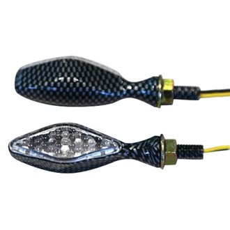 K&S Technologies 25-8921 Ultra Diamond Carbon LED Mini-Marker Lights