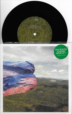 DAN DEACON Konono w/ RARE INSTRUMENTAL 500 MADE Numbered  7 INCH VINYL RSD 7 