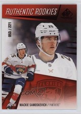 2023 Upper Deck SP Game Used Authentic Rookies Red /221 Mackie Samoskevich 1i3m