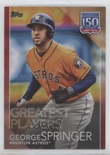 2019 Update 150 Years of Professional Baseball Red 5/10 George Springer 9bp