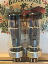 Phillips EL34 Pair, Metal Ultra Rare, Matching Codes SY1 56K, 1956 Tubes, Hickok