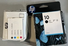 Genuine HP 10  Black InkJet Color Ink C4844A Open box