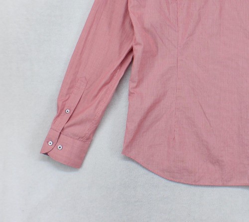Camicia Tommy Hilfiger slim fit uomo taglia 41 rossa a quadri vestibilità sartoriale - Foto 13 di 15
