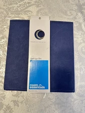 NEW Room Essentials Fabric Storage Bin Grommet 11" cube organizer ~ Navy Blue