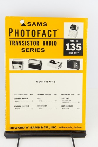 Radio à transistor Sams Photofact série TSM-112 à TSM-140 BON ÉTAT (choisissez le volume #) - Photo 32/39