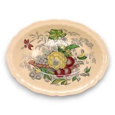 Royal Doulton The Kirkwood Multicolor Oval Serving Bowl D5130 Vintage 1950's