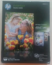 HP Everyday Photo Paper, Glossy, 5 x 7 in. 60 Sheets - NEW/SEALED