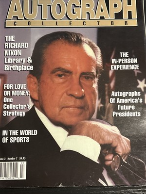 Autograph Collector - Richard Nixon Cover, July 1993