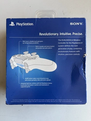 Sony DualShock 4 Wireless Controller - for PlayStation 4 - Crystal