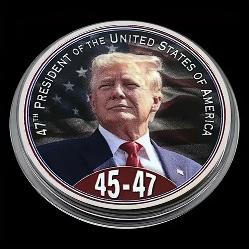 Donald Trump 45th-47th US President Commemorative Metal Challenge Coin - Picture 3 of 6