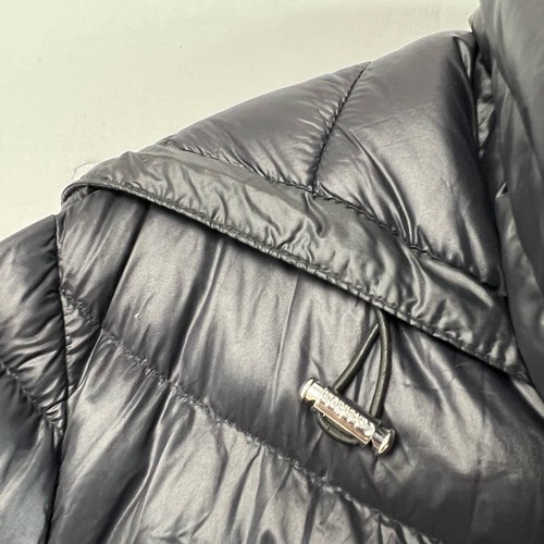 Calvin Klein Down Jacket size 0X Puffer Coat Hooded Quilted Full Zip Black - Picture 12 of 19