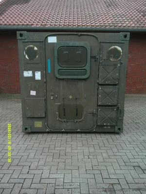 BW Dornier FM2 Shelter Kabine Container Bundeswehr mit Werkbank Klimaanlage - Bild 1 von 4