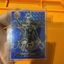 2023-24 Panini Mosaic - Blue Mosaic Prizm /199 #148 Dennis Schroder