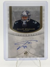 2023-24 SP Authentic  Philipp Grubauer #UDA-PG UD Authentics Autograph Kraken