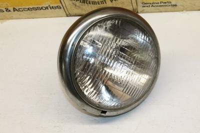 1949-59 Harley Panhead Hydra-Glide Guide Headlamp Brass + T3 Bulb 67710-49