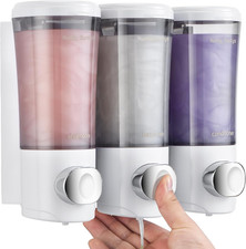 Shampoo and Conditioner Dispenser No Drill Shower Soap Dispenser Wall Mounted Sh