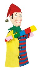 Handpuppe KASPER Kasperlepuppe Kasperlefigur Holzkopf Theaterpuppe Puppentheater