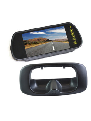 Tailgate Rear Reverse Camera + Mirror Monitor for Chevrolet Silverado GMC Sierra