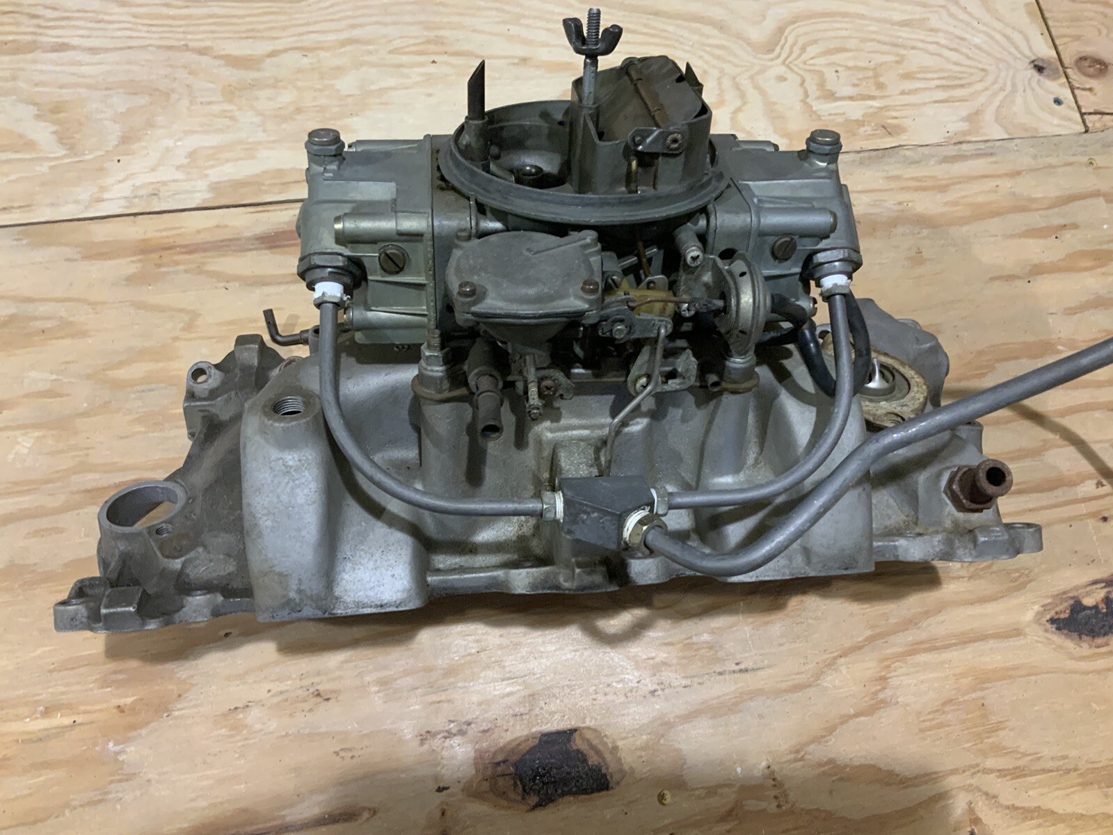 1969 CAMARO Z28 INTAKE MANIFOLD With Carb And Air Cleaner eBay