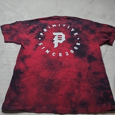 Primitive Skateboarding Since 2008 Tie Dye Shirt Medium M Short Sleeve Logo