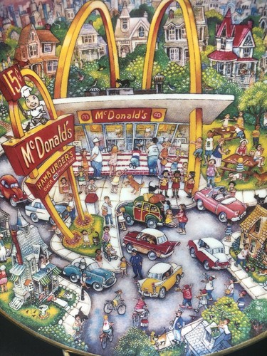 Golden Moments McDonalds Edición Limitada 8 1/8 Pulgadas Bill Bell Plato Coleccionista ~ - Imagen 5 de 6