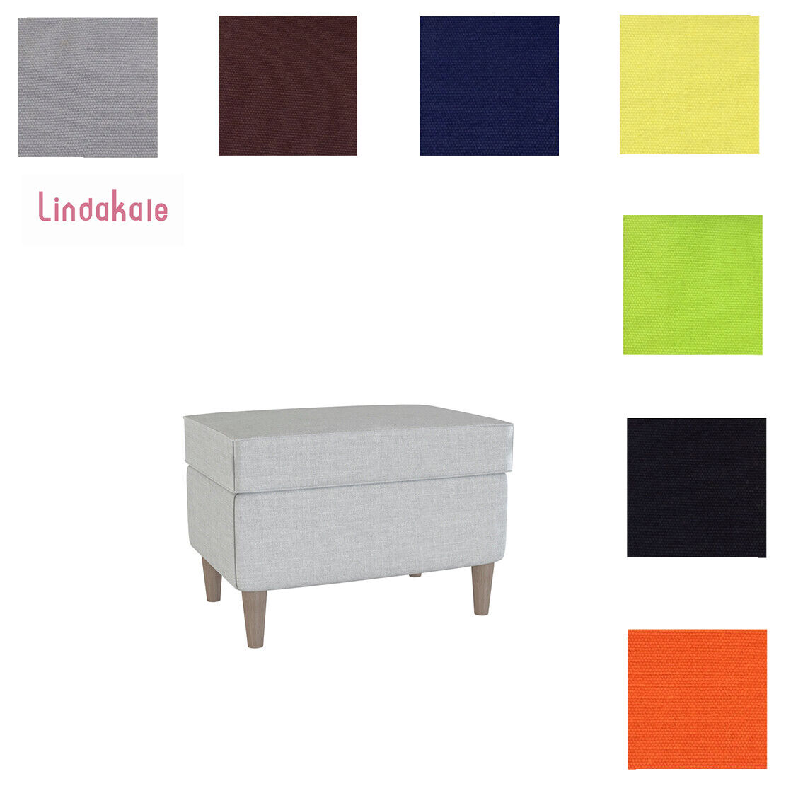 Custom Made Cover Fits IKEA Strandmon Footstool, Replace Ottoman