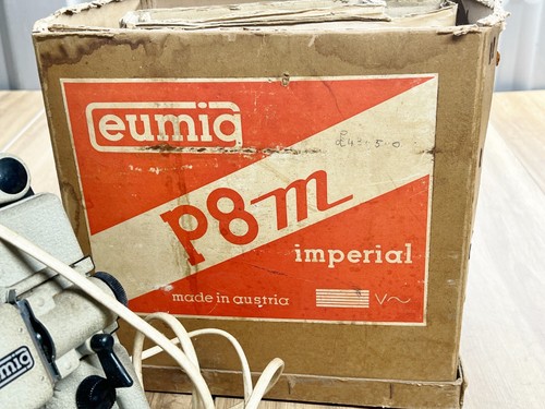 VINTAGE EUMIG WIEN TYP P 8 M IMPERIAL PROJEKTOR P8M MIT BOX NICHT GETESTET - Bild 12 von 15