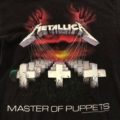 Metallica Master Of Puppets 2007 T Shirt VTG Black Size M Medium