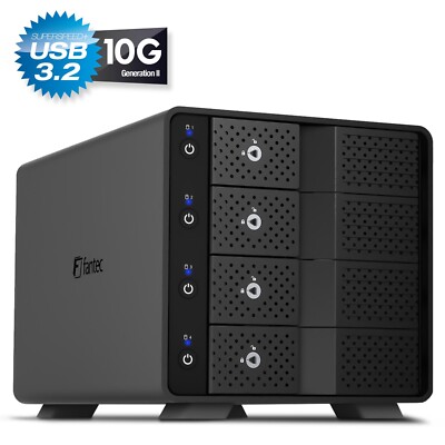 FANTEC MB-X4U31 4× 3.5''/2.5'' HDD/SSD Gehäuse USB 3.2 Gen. 2