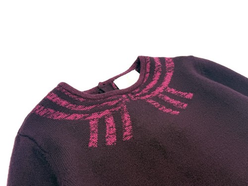 EUC Jacadi Paris Big Girls Wool / Cashmere Blend Pullover Sweater in Burgundy 10 - Picture 10 of 15