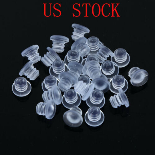30 Rubber Glass Top Tables Bumpers w/Stem Grippers Patio Spacers for 3/16" Hole 