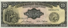 Philippines / Philippines P.136e 10 Pesos (1949-69) (1) UNC