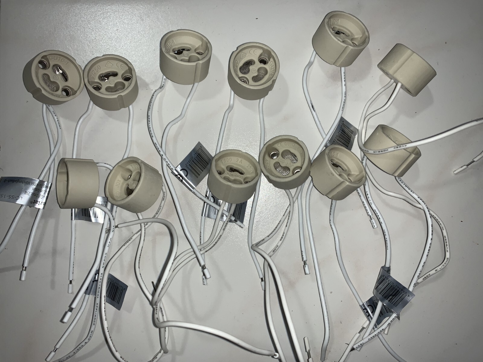 10 Pièces G9 Support De Lampe, G9 Douille De Base En Céramique Avec Fil