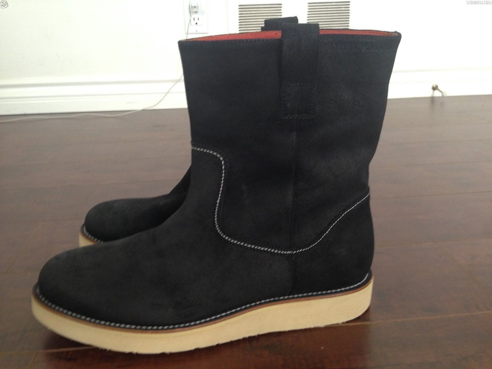 BNIB EMPORIO ARMANI *RARE Men’s Black wedge boots – US 12 D image 7