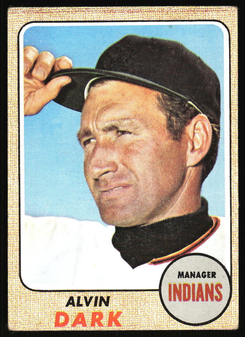 1968 Topps Alvin Dark    #237 Cleveland Indians