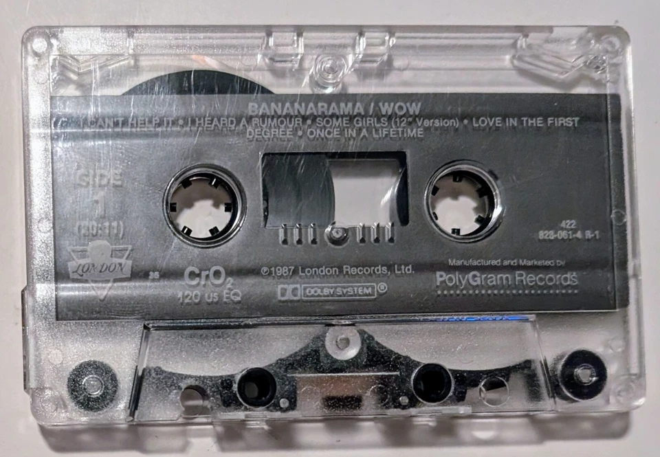 Bananarama – Wow! (1987) - United States - Cassette VG/F (Tested) - Image 3 of 4