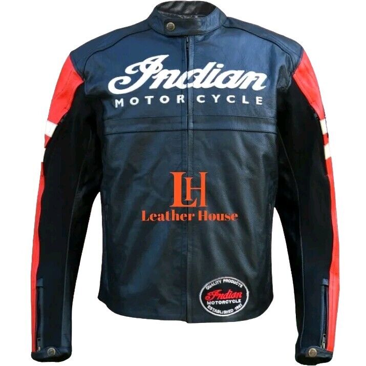 Men's Indian Motorcycle Jacket Vintage Indian Leather Jacket Men's Indian Motorcycle Jacket Vintage Indian Leather Jacket