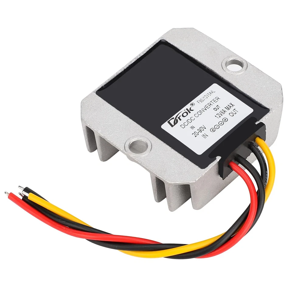 DC-DC Buck Volt Converter DC 20-90V to 12V 6A Car Power Converter Step Down V... - Image 4 of 4