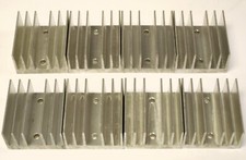 Lot of 8 HEAT SINK 2 1/4" X 2 X 1 1/4" 1 1/2" Space Between Mounting Holes