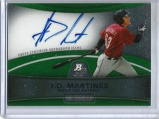 J.D. Martinez 2010 Bowman Platinum Green Refractor Autograph Rookie #167/199