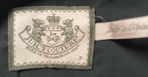 Y2K Juicy Couture Schulterfreies Popeline Rüschen Schwarz Partykleid Damen Gr. P - Bild 9 von 9