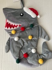 Hobby Lobby 2024 NWT Shark in light string Christmas Stocking Decoration