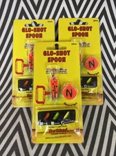 Northland Fishing Tackle Glo Shot Spoon - 1/16oz Super-Glo Lady Bug (Lot of 3)