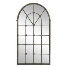 Spiegel CHATEAU antik Fenster Wandspiegel H128cm Rundbogenfenster Landhausstil