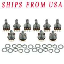 KAISH 10 B250K Linear Mini Pots Long Split Shaft 250K Guitar Potentiometers
